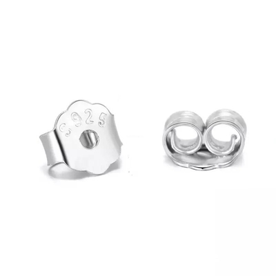 Kupu-kupu DIY Aksesoris untuk Earring Back 925 Sterling Perak