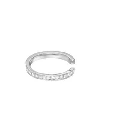 Wanita Klasik Pelangi Pave Setting Kubik Zircon 925 Sterling Perhiasan Earring Earring