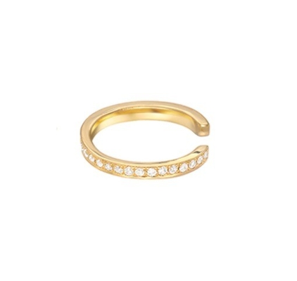 Wanita Klasik Pelangi Pave Setting Kubik Zircon 925 Sterling Perhiasan Earring Earring