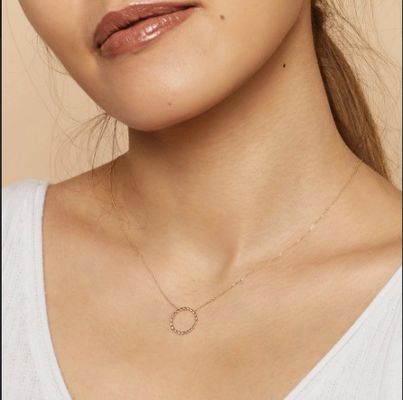 14K emas dilapisi 925 Sterling Silver Twist Pendant Kalung dengan 16 Inch Panjang Link Rantai