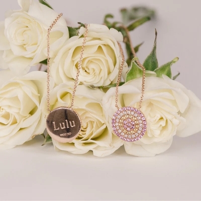 Biru dan Putih CZ Kalung Lingkaran Bentuk 925 Sterling Perak untuk Wanita yang Menakjubkan