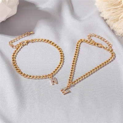 Pakaian 18K Plated Fashion Brass Cuban Link Chain Tennis Bracelet untuk Wanita