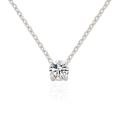 ODM 8mm Sterling Silver Rantai Jelas CZ 18k Gold Plated Rantai