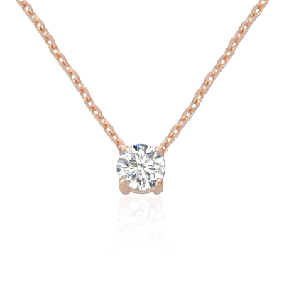 ODM 8mm Sterling Silver Rantai Jelas CZ 18k Gold Plated Rantai