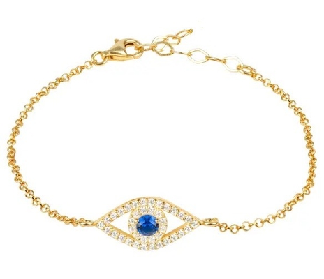 Rose Gold Thin Silver Chain Bracelet Putih Biru CZ Mata 925 Sterling Perak