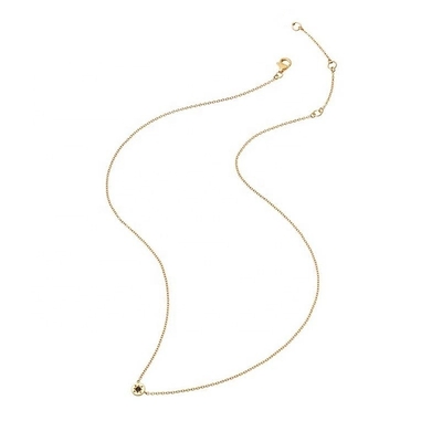 Emas Lapisan 925 Sterling Perak Starburst Diamond Disc Pendant Kalung untuk Pakai Sehari-hari