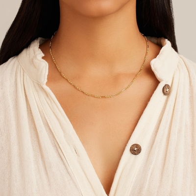 18in 925 Sterling Silver Chain Necklace 2,2mm Lebar 18K Gold Chain Necklace
