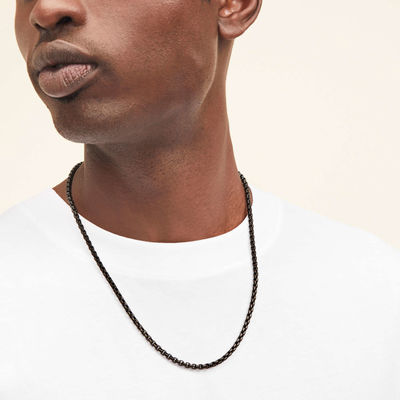 Handmade 18K Gold Plated kotak bulat kalung rantai dengan pengiriman cepat dan logo yang dapat disesuaikan