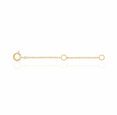 Perhiasan emas 925 Sterling Perak gelang dan kalung rantai extender untuk ulang tahun