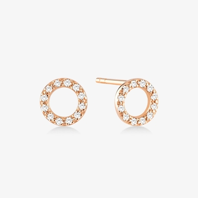 18K emas dilapisi 925 Sterling Perak Earrings Stud Klasik untuk Wanita Aksesoris Fashion