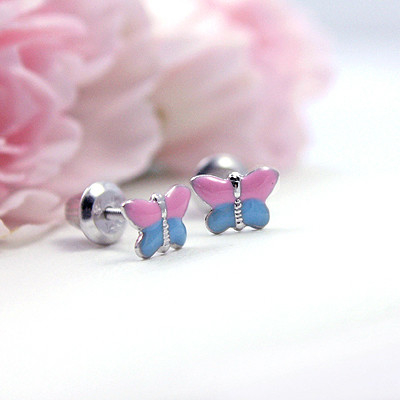 18K Emas Kuning Pink Biru Enamel Kuning Kuntilanak Dengan Lapisan E