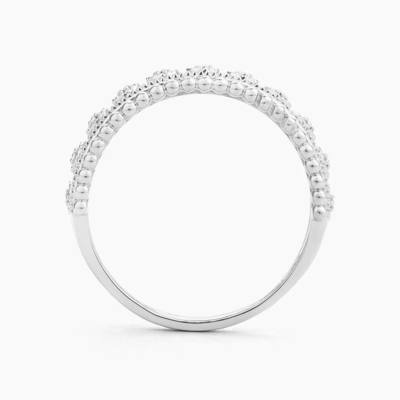 925 Sterling Silver Style Klasik Grosir cincin wanita yang dapat ditumpuk dengan manik-manik berlapis emas