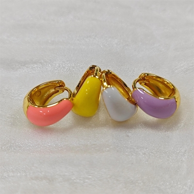 Perhiasan Kubah Kubah Bunga Huggie 925 Anting Perak