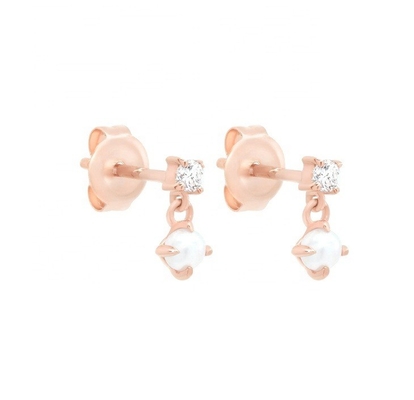 Mother of White Pearls 925 Sterling Silver Drop Earrings buatan tangan wanita untuk anak perempuan