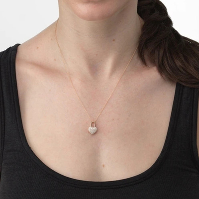 Bergaya emas dilapisi 925 Sterling Silver Heart Locket Pesona Pendant Kalung