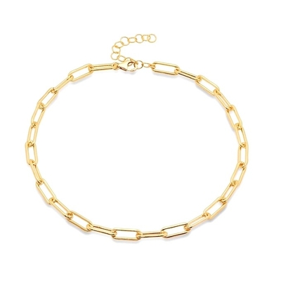 18K Gold Plated Chain untuk Pria dan Wanita Fashion tebal kalung stainless steel