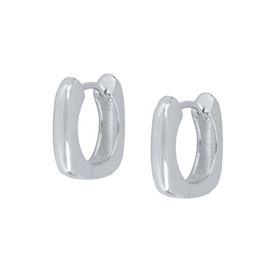 EARINGS 18K Gold Plated Hoop Huggie Sterling Perak 925 Perhiasan untuk Wanita Gadis