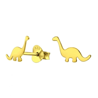 Anak-anak Dinosaurus Earrings 925 Sterling Perak Mini