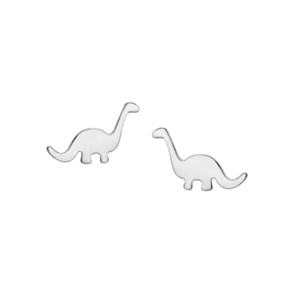 Anak-anak Dinosaurus Earrings 925 Sterling Perak Mini