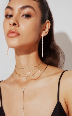 Perhiasan kustom anting-anting lain Tipe Long Silver Plating anting-anting dengan Marquis CZ Stone
