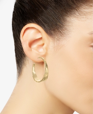 ODM Tembaga paduan Medium Hoop Earrings 14k Gold Hoop Earrings Medium