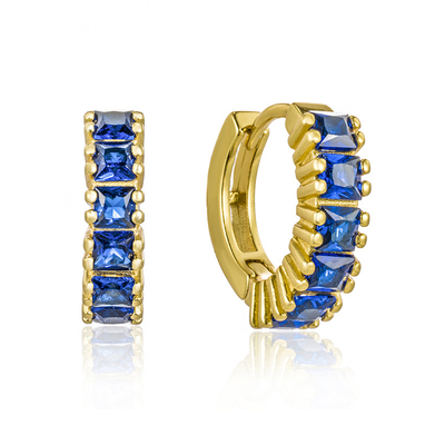 925 Perak Sterling Putri Hijau CZ Earrings Berlian untuk Wanita Contemporary Look