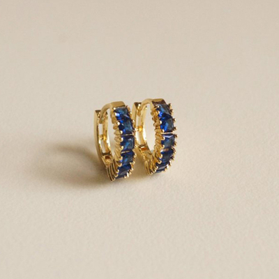 925 Perak Sterling Putri Hijau CZ Earrings Berlian untuk Wanita Contemporary Look