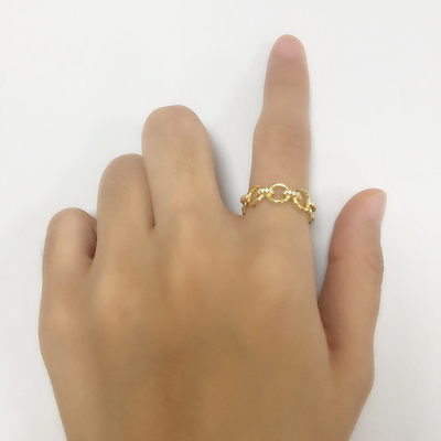 CZ Diamonds Eternity Rings 925 Sterling Silver untuk Perhiasan Pria