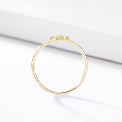 Perhiasan Perak Solid 925 Perhiasan Custom Eternity Ring untuk Wanita Pria 2023 Perhiasan Emas Unisex
