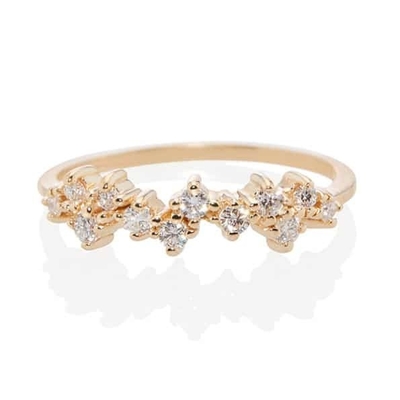 925 Perhiasan Perak Sterling Prong Setting Mini Clear CZ Band Rings untuk Wanita Sterling