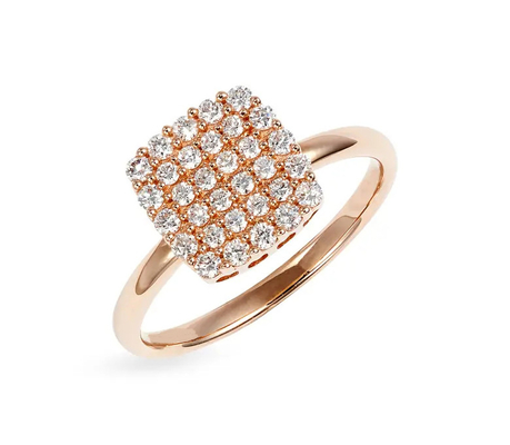 2024 Rings Brazil Pave Putih CZ Perak Ring untuk Perhiasan Mewah Aksesoris Fashion