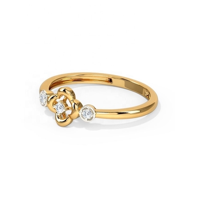 Cincin untuk Unisex 925 Sterling Perak Triad Clover Cincin di Brazil Ring Band Perhiasan