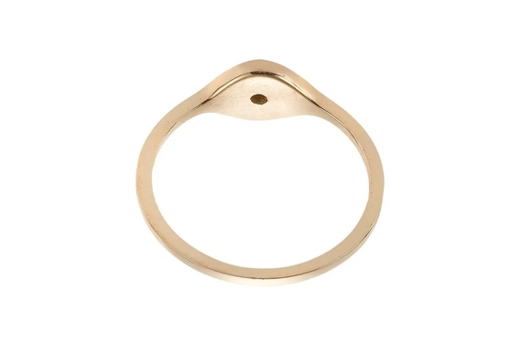 925 Sterling Silver Evil Eye Diamond Band Ring dengan Plating Perak Gaya Klasik