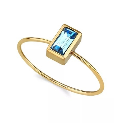14K Gold Dip Cubic Zirconia Crystal Ring OEM Rhinestone Ring
