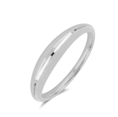 18K plat emas datar Boho 925 Sterling Perak menumpuk cincin wanita