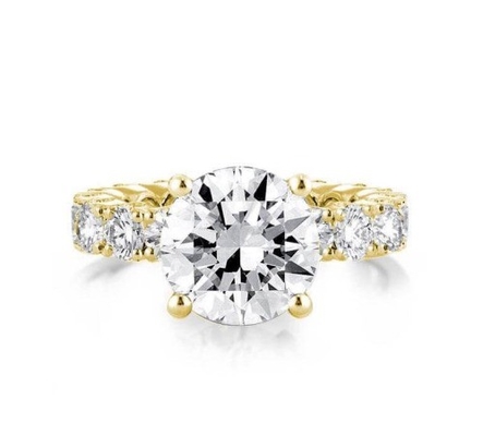 18K emas putih Zircon Eternity Band 925 Sterling Perak cincin pertunangan