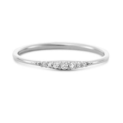 Hanya 14K emas dilapisi tangan menumpuk Tipis 925 Sterling Perak cincin