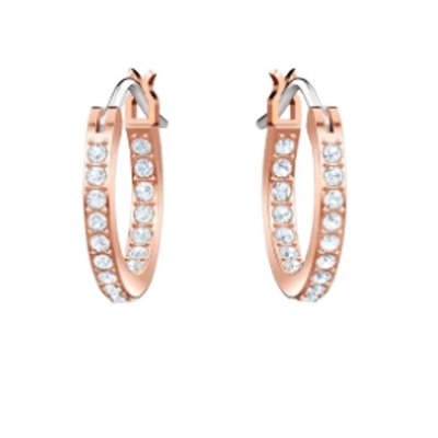 Elegant Earrings Biru Putih Cz 925 Sterling Silver Dangle Hoop Earrings Untuk Wanita
