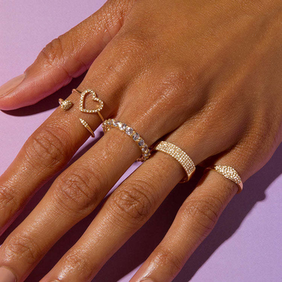 Fashion 925 Sterling Perak Wanita Cincin Perhiasan Produk Customized Jenis Agama Tidak ada
