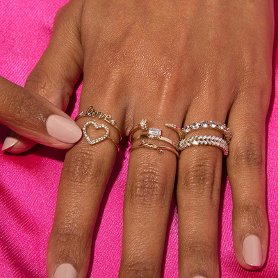 Fashion 925 Sterling Perak Wanita Cincin Perhiasan Produk Customized Jenis Agama Tidak ada