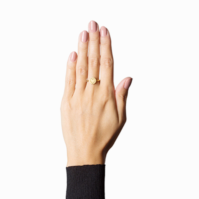 ECO Friendly 2019 Desain Wanita Sederhana Kuningan Perak Cincin Perhiasan Dengan Ukiran Awal