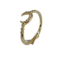 Perhiasan perak 925 Custom Moon Ring dengan emas 14k 18k 24k dari Brasil 2022