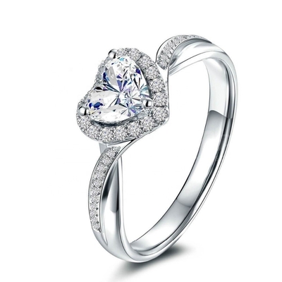 Jantung Ringan Ringan 925 Perhiasan Perak Sterling untuk Wanita Aksesoris Mode