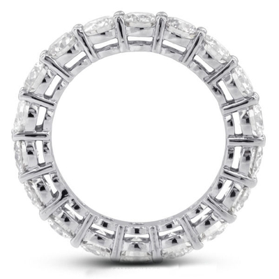925 Sterling Silver 4mm CZ Eternity Band Ring ECO-Friendly Ya Plating Rose Gold