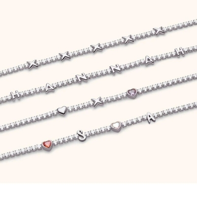 OEM Klasik Kuningan Tennis Star Pendant Kalung Dengan Batu Zircon Kubik Brilliant
