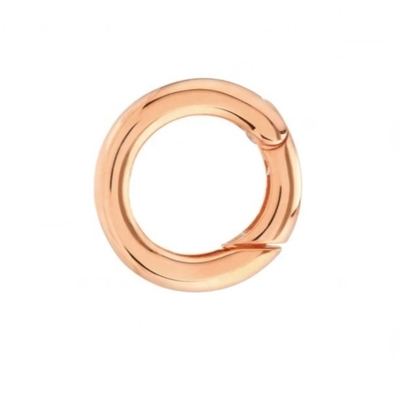 14K Plated Gold Round Charm Enhancer Connector Necklace Jewelry Type Pendants Or Charms Penggunaan
