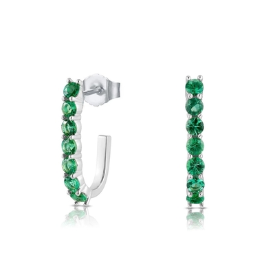 Trendy 925 Sterling Perak 14k Emas Trendy Bend Stud Earrings Untuk Wanita Gadis Perhiasan