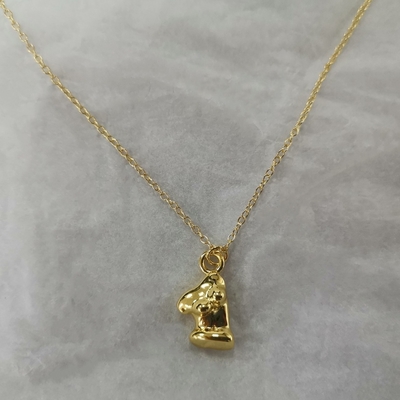 Venus Womanhood 18K emas dilapisi 925 Sterling Perak diisi kalung liontin untuk pesta