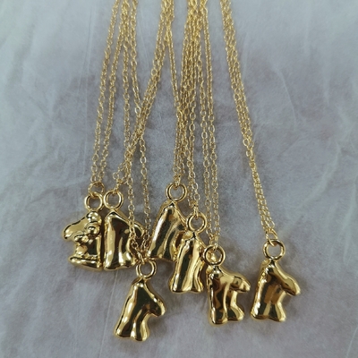 Venus Womanhood 18K emas dilapisi 925 Sterling Perak diisi kalung liontin untuk pesta