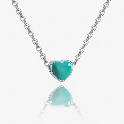 Rhodium dilapisi kecil Pink Heart Hari Valentine Wanita 925 Sterling Silver Pendant